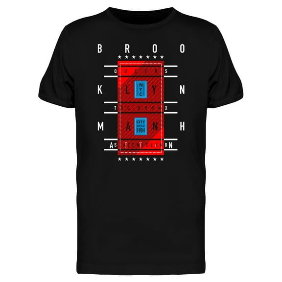 Five Borough Urban Graphic T-Shirt Men -Image by Shutterstock, Male XX-Large