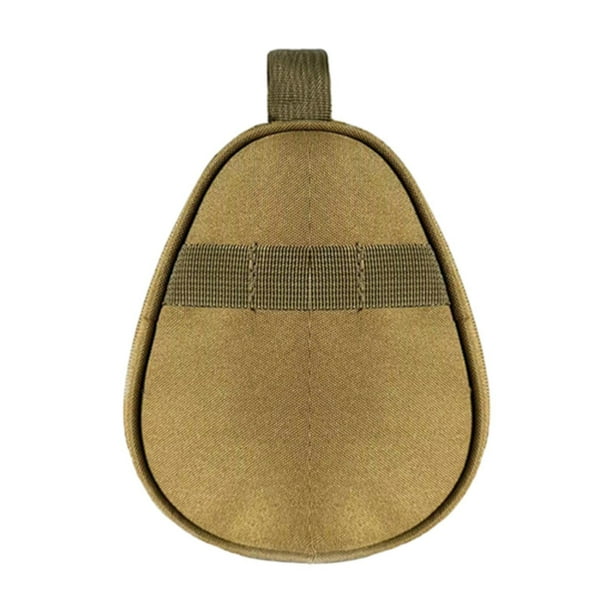 Bolsa organizadora para guardar vajilla de camping, bolsa para cubiertos y utensilios para exteriores. Caqui