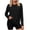 Black, variant on Vivianyo HD Women's Curved Hem Crew Neck Long Sleeve Tops,Womens Fall Casual Sports Tees, Women's Black, Sizes S-2XL