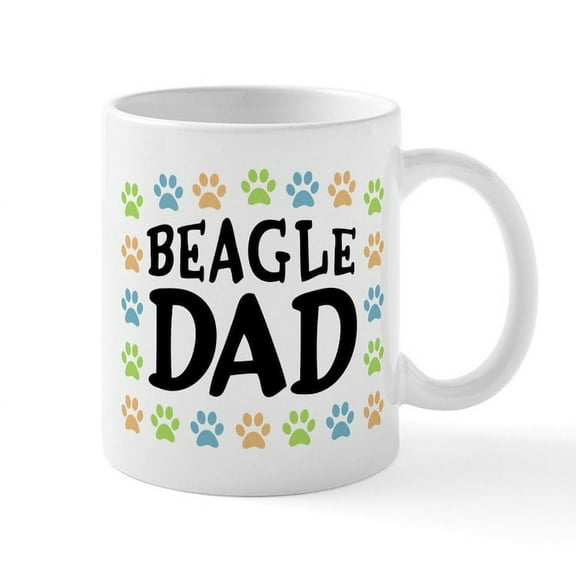 CafePress - Beagle Dad - 11 oz Ceramic Mug - Novelty Coffee Tea Cup
