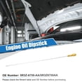 thumbnail image 2 of Unique Bargains Engine Oil Level Indicator Dipstick for Ford for Ranger 2001-2011 No.5R3Z-6750-AA/5R3Z6750AA, 2 of 6