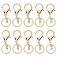 thumbnail image 2 of Qiilu 10Pcs Key Chain Plating Non-Fading Simple Keychain Bag Buckle Lobster Clasp Hook, 2 of 8