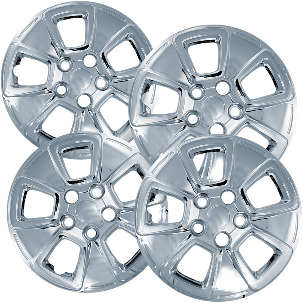 Wheel Covers 15in Hub Caps Chrome Rim Cover Auto Tire Replacement Exterior Cap Set of 4 15 inch Hubcaps Best for 1997-1999 Nissan Maxima - Snap On Hubcap Car Accessories for 15 inch Wheels 