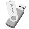 thumbnail image 4 of [200 piezas] Unidad flash USB con logotipo personalizado, 2 GB, 200 unidades, JBOS, gris, 4 of 7