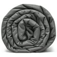 thumbnail image 4 of Costway Weighted Blankets 100% Cotton w/ Glass Beads Dark Grey 12 lbs, 48'' x 72'', 4 of 7