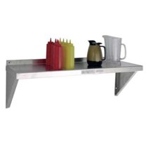 New Age Industrial Aluminum Wall Shelf, 12"D x 36"W x 13-1/4"H, Silver 1125A