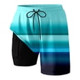 thumbnail image 3 of Womens Swim Shorts with Compresssion Liner 2026 Summer Casual Elastic Waist Leopard Print Board Shorts with Pockets Beachwear, 3 of 3