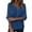 Linen Tops-A0282Blue, variant on Womens Linen Top Asymmetrical Button V Neck Long Sleeve Tops Roll Tab Sleeve Tops Dressy Casual Blouses Solid Soft Business Work Wear