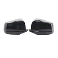 thumbnail image 2 of Cubierta del espejo retrovisor Yotijar 2 Uds de Puerta Lateral Moldura Negra de Reemplazo para F10 F18 2010 2011 2012 2013 Negro brillante, 2 of 6