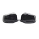 thumbnail image 2 of 2 Uds., Cubierta de Espejo Retrovisor de Puerta Lateral, Moldura Negra, Estilo de Reemplazo para 5-Series F10 F18 2010 2011 2012 2013 Negro brillante Soledad Cubierta del espejo retrovisor, 2 of 6