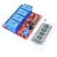 thumbnail image 2 of Interruptor de ,Tablero del módulo de ,Interruptor de de 4 canales,Control remoto inalámbrico,Controlador de 4 botones,Transmisor Receptor,Módulo 433M,12V 4 canales 3 piezas Sunnimix Interruptor de relé, 2 of 8