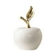thumbnail image 2 of Estatua de manzanas de cerámica, figura de manzana, regalo de mesa, escultura de fruta coleccionable Pequeño, 2 of 9