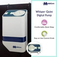 thumbnail image 3 of Medacure Alternating Pressure Mattress Pad with Pump 79 x 35 - Hospital Bed Bubble Top Overlay, 3 of 7