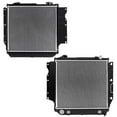 thumbnail image 3 of VioletLisa Radiator 1 Row with Automatic Transmission I1 for Jeep for Wrangler 4.2L 1987-1990 & 2.5L 1987-1995 1997-2002 & 4.0L 1991-1995 1997-2006 & 2.4L 2003-2006 Black and Silver, 3 of 8
