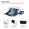 thumbnail image 4 of Disketp Blue And White Butterflies Sun Visors for Women Men Unisex Tennis Golf Visor Hat Adjustable Summer Hats Sport Outdoor Visor Hat UV Protection Cap, 4 of 8
