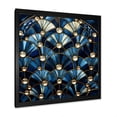 thumbnail image 2 of Designart "Art Deco Elegance in Blue and Gold Tiles II" Abstract Framed Wall Art Decor - Modern Blue Abstract Geometric Entryway Framed Wall Art, 2 of 6