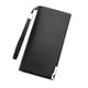 thumbnail image 1 of Cartera de párrafo largo con cremallera Monedero de gran capacidad con múltiples ranuras Bolsa de almacenamiento de teléfono para padre, hombre, amigos, café (negro), 1 of 5
