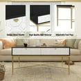 thumbnail image 5 of Boyel Living Coffee Table With 2 Drawers, Modern Center Table with Storage Drawers High Gloss Desktop Sofa End Table for Living Room White, 5 of 7