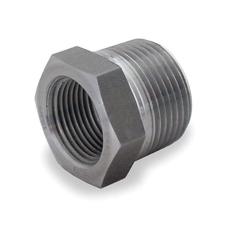 Bushing Bushing 3/8 x 1/8 Pipe NPT Black Forged Steel Class 3000 1MNJ4