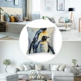 thumbnail image 5 of Creowell Decorative Throw Pillow Cover,Watercolor Penguin Mom and Baby  Throw Pillow Case Cushion Cover Home Décor Sofa Decorative Pillow White, 5 of 7