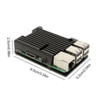 thumbnail image 3 of Carcasa de aleación de aluminio con diseño de carcasa abierta, carcasa de disipación de calor para RPI Raspberry Pi, 3 of 6