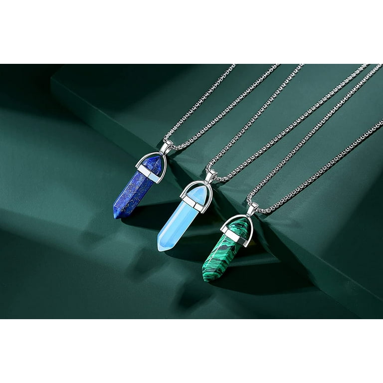 Gemstone crystal sale necklaces