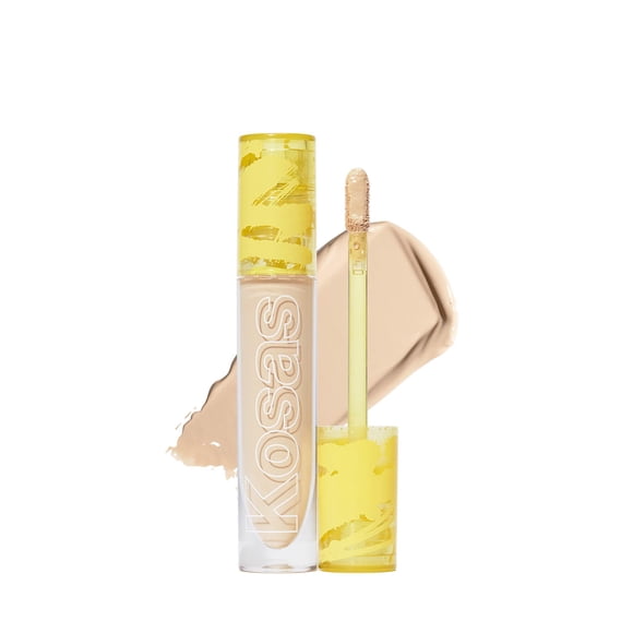 Kosas Revealer Concealer - Medium Coverage Makeup with Hyaluronic Acid, Conceals Dark Circles Under Eyes, Dark Spots and Blemishes + Brightens, Hydrates, Long-Lasting & Vegan, (Tone 04