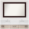 thumbnail image 5 of Amanti Art Custom Framed Wall and Bathroom Mirror (32.25 x 49.25 in.), Coffee Bean Brown Frame, 5 of 7