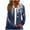 Navy, variant on ShiShine Women's Full Zip Up Hoodie Lightweight Sweatshirt Cute Print Long Sleeve Shirts Drawstring Jackets with Pockets