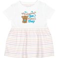 thumbnail image 3 of Inktastic Mommys 1st Mothers Day-cute Baby Bear Girls Baby Dress, 3 of 5
