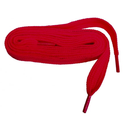 54 Inch 137 cm Fire Engine Red professional FATmax™ Athletic 3/4 inch wide retro FAT sneaker shoelaces - (2 Pair Pack)