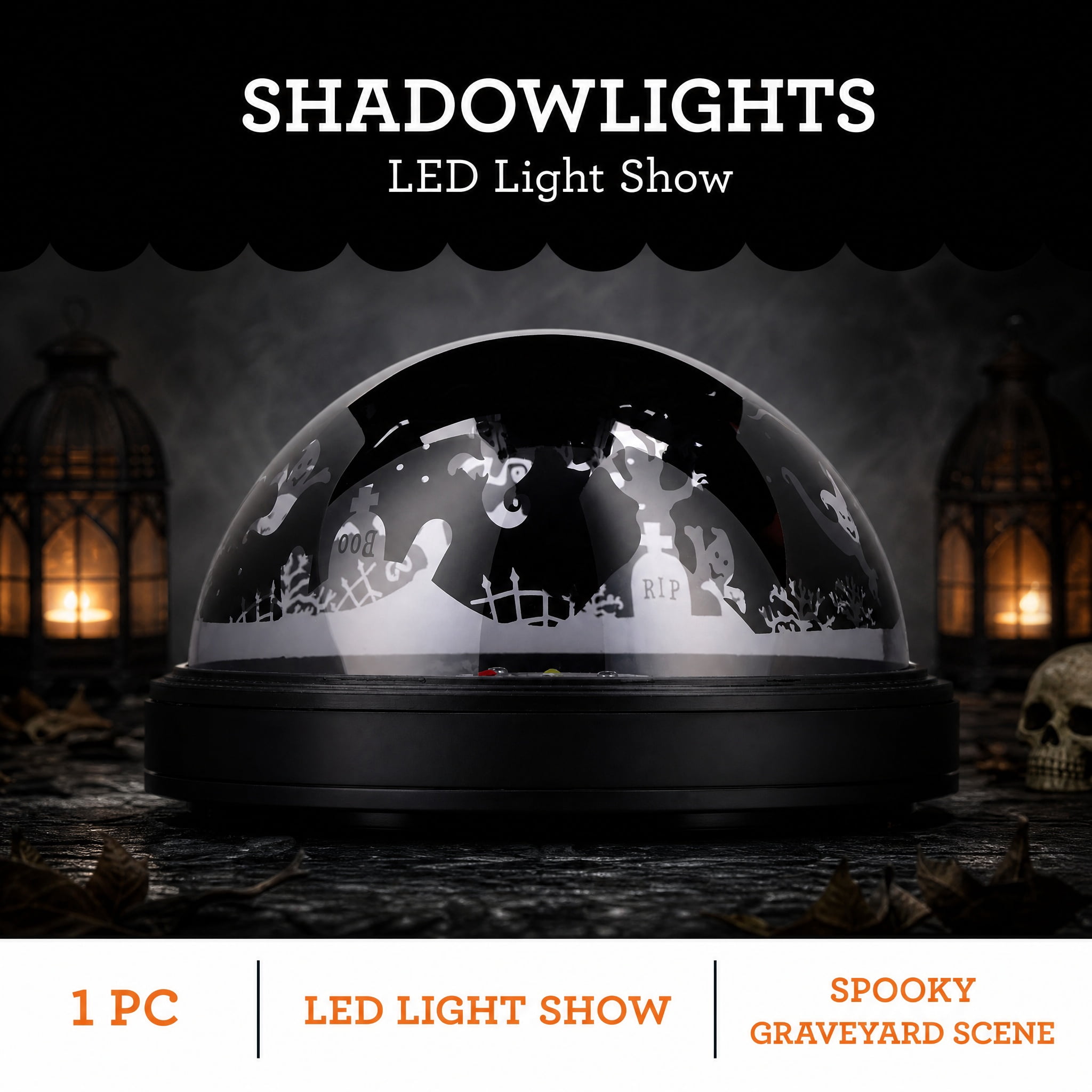 Ghost Scene Tabletop Shadowlights Halloween Lightshow Illuminations