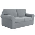 thumbnail image 1 of Ensembles de Housses de Sofa 2024 7 Pcs Housse Extensible pour Canapé Housses de Coussins de Dossier (Sofa Bordeaux), 1 of 6