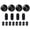 black, variant on High Compatibility Control Knobs Multifuntional Use Knobs Ovens Knobs Kitchen Appliance Part Suitable for Stove Ranges