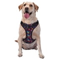 thumbnail image 1 of Kdxio mushroom colorful Skull Print No Pull Dog Harness Adjustable Reflective Oxford Easy Control Medium Large Dog Harness for Training and Everyday-X-Large, 1 of 6