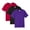 Dark Color 3 Pack, variant on Unisex Fusion ChromaSoft Performance T-Shirt, 100% polyester Bulk Tees, Short Sleeve Crewneck Mixed Shirt, Multi Pack Tee, Assorted Solid Best T-Shirts (Bright Color 3 Pack, L)