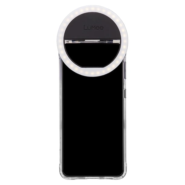 Lumee Studio Clip Light - Anillo de luz LED para portátiles, monitores, teléfonos inteligentes, tabletas - Portátil y recargable - Negro