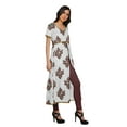 thumbnail image 3 of Moomaya Womens Printed Kurta Front Slit Tops Women Summer Wear Tunic Kurti, 3 of 6