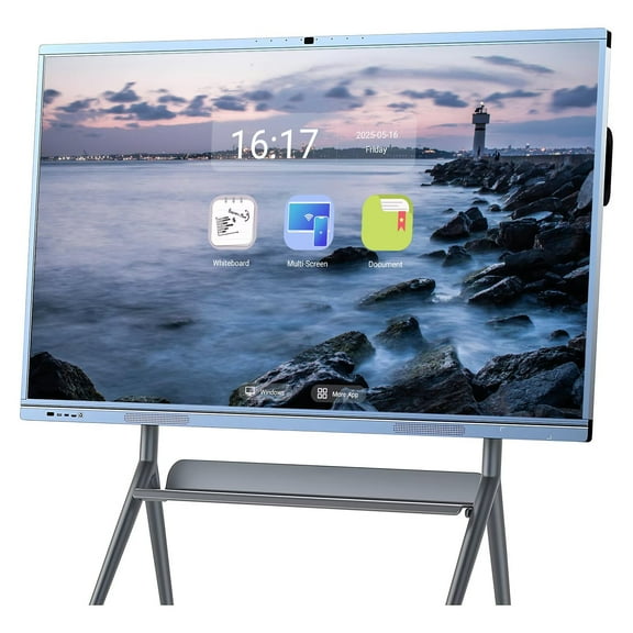 OmninexHub Smartboard 65inch Screen Mirroring Reverse Control IR Touch Rotatable 4K Monitor Wireless Presentation Boards for Digital Signage, School & Office