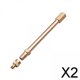 thumbnail image 1 of 2x Extensor de Vástago de Válvula , Adaptador de Extensión de Vástago de Válvula de Neumático, Orificio Recto de Inflado para Motocicleta, 2 piezas, 1 of 8