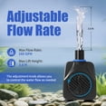 thumbnail image 3 of Aquaneat Fountain Pump, 160 GPH Submersible Water Pump with 3.3 ft Tubing, for Aquarium Fish Tank, Water Table, Waterfall, Hydroponics, 3 of 4