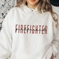 thumbnail image 6 of Personalized Embroidered Firefighter Sweatshirts, Fireman Department Sweatshirt, Firefighter Wife Fire Girlfriend Gift (Black, 2XL), 6 of 7