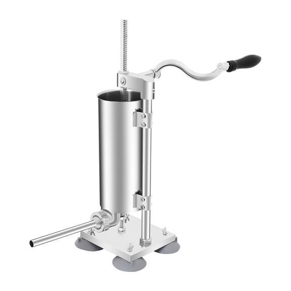 Miumaeov Stainless Steel Manual Sausage Vertical Meat Press Filler Sausages Maker