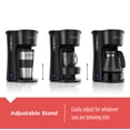thumbnail image 6 of BLACK+DECKER 4-in-1 Coffee Station 5-Cup Coffee Maker in Stainless Steel Black, 6 of 12