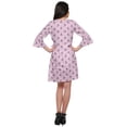 thumbnail image 3 of Moomaya Robe en Rayonne Style à Volants pour Femmes Légère Imprimée Croisée, 3 of 5