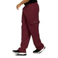 thumbnail image 4 of G-Style USA Men's Heavyweight Fleece Lounge Cargo Sweatpants, Up to 6XL, 4 of 5