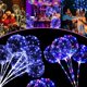 thumbnail image 2 of Kit de globos inflables transparentes luminosos coloridos con luz LED Bobo y palo para decoración de fiestas de cumpleaños y bodas de Navidad, 2 of 5
