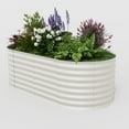 thumbnail image 3 of WildBreak Oval Steel Raised Garden Bed, 6 x 3 x 2 feet, 1 Pack, Beige, 3 of 10