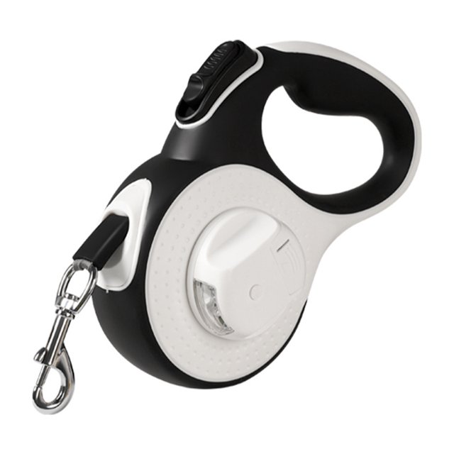 Automatic Retractable Dog Leash One-Handed Brake Durable Nylon Pet Walker Tape Lighting Walking Dog Leash Ribbon With Anti-Slip Handle For Small Medium Large Dogs