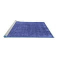 thumbnail image 2 of Ahgly Company Machine Washable Indoor Round Oriental Blue Industrial Area Rugs, 3' Round, 2 of 4